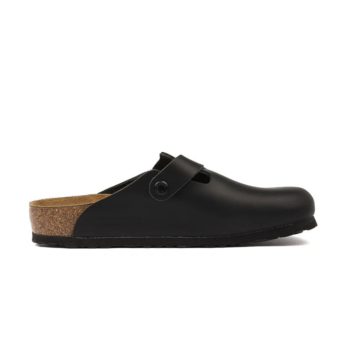 Birkenstock Boston Leather Clogs Black 1