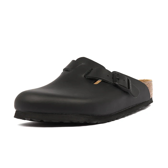 Birkenstock Boston Leather Clogs Black 2