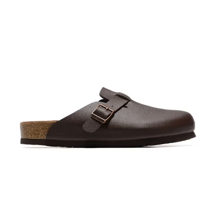 Birkenstock Boston Leather Clogs Brown 1