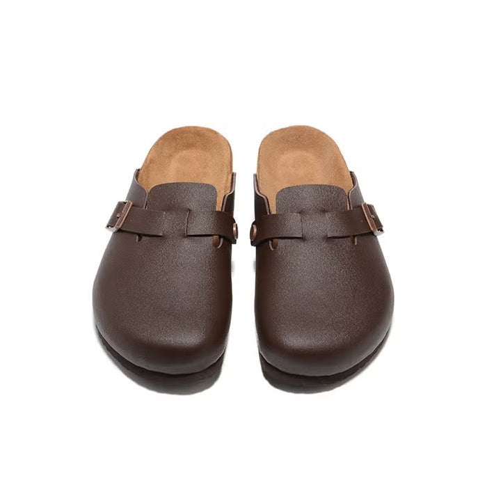 Birkenstock Boston Leather Clogs Brown 2