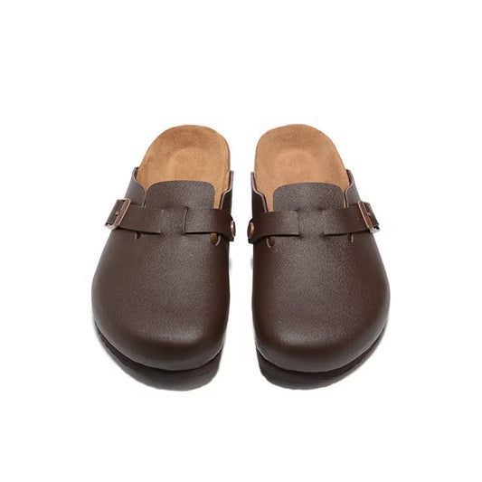 Birkenstock Boston Leather Clogs Brown 2