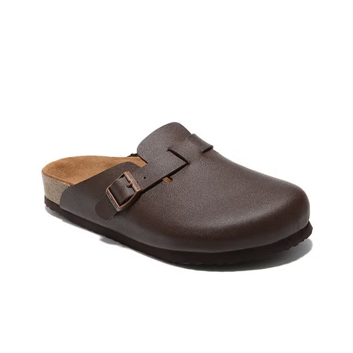 Birkenstock Boston Leather Clogs Brown 3