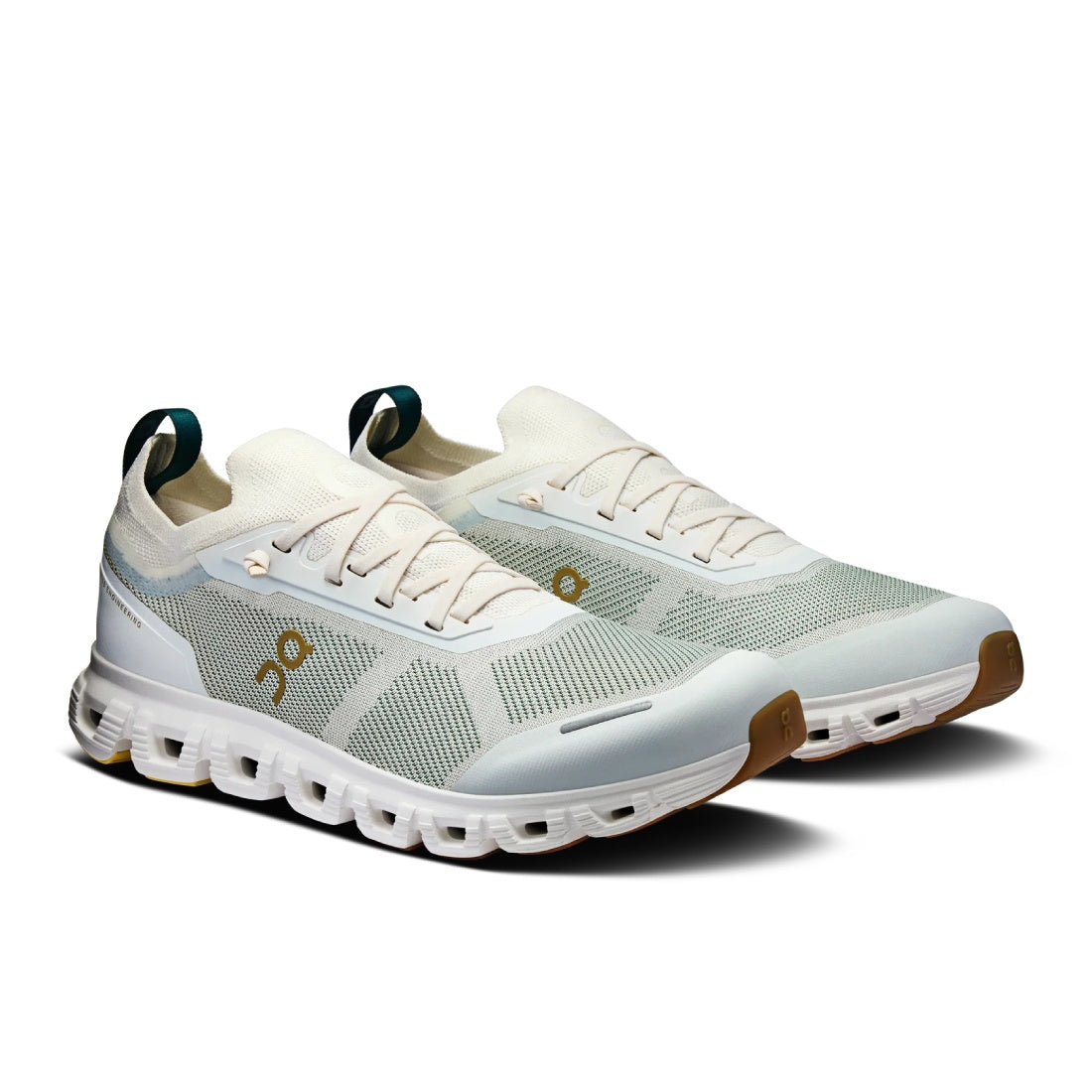 On Running Cloud 6 Versa White and Olive Green 2